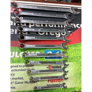 Lot Of 11 Craftsman BF Chrome Molybdenum Standard Combination Wrenches Japan